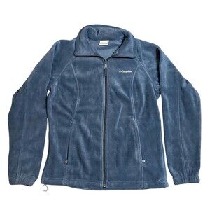 Columbia Women's Benton Springs Full Zip Fleece Jacket Blue Medium